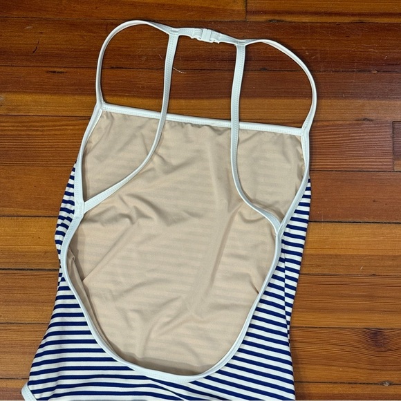J. Crew Strappy Striped One-Piece Swimsuit Size 2 B5257 - Picture 5 of 6